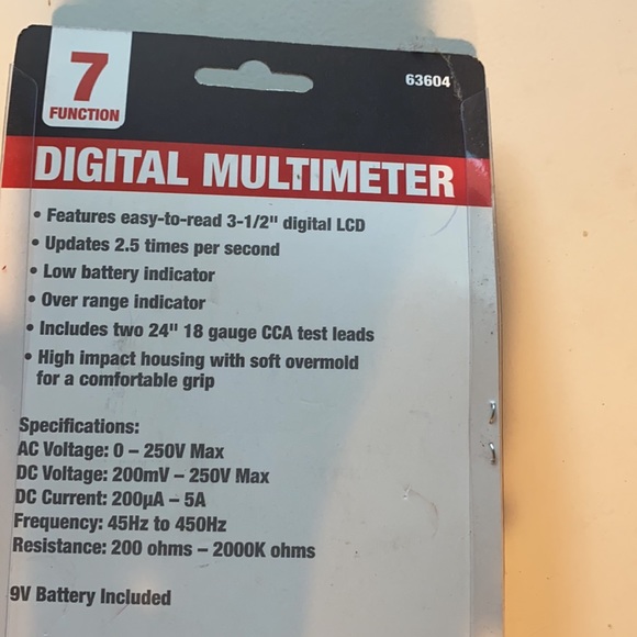 NEW 7-Function Digital Multimeter - Picture 3 of 5